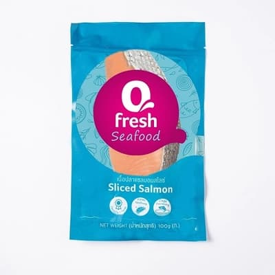 QFRESH Salmon Sliced 100G.