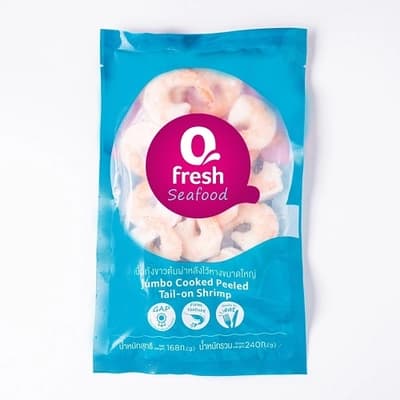 QFRESH Peeled Tailon Shrimp (No.51-60) 240G.