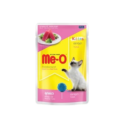 มีโอ อาหารเปียกแมวแบบซองสูตรลูกแมวรสปลาทูน่า 80ก.