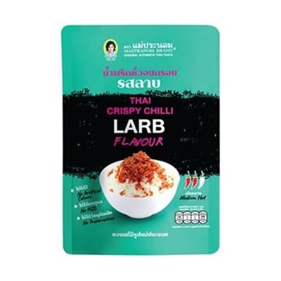 แม่ประนอม น้ำพริกคั่วอบกรอบ รสลาบ 20ก..