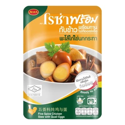 โรซ่า พร้อม พะโล้ไก่ไข่นกกระทา 120 กรัม