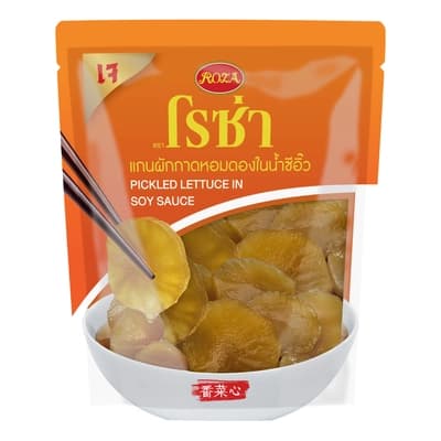 โรซ่า แกนผักกาดดองในน้ำซีอิ๊ว 145 กรัม