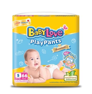 BabyLove PlayPants Premium Size S 66PCS.