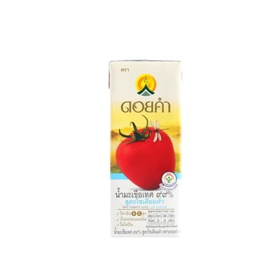 Doi Kham Tomato Juice Low Sodium Formula 200ML. Pack 4