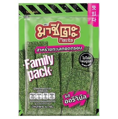 มาชิตะ สาหร่ายทะเลทอดกรอบรสดั้งเดิม 42ก