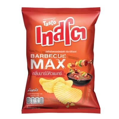 Tasto Barbecue Max Potato Chips 75G.