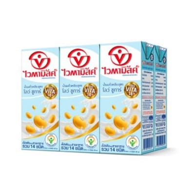 ไวตามิลค์ นมถั่วเหลือง สูตรโลว์ชูการ์ 250มล. แพ็ค 6