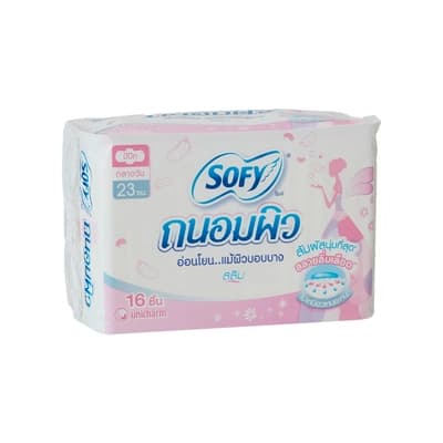 Sofy Sanitary Napkin Tanompew Slim Wing 23CM. 16PCS.