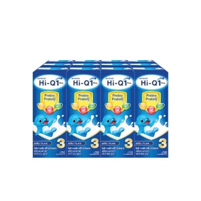 Hi Q 1 Plus UHT Milk Prebio ProteQ Plain 180ML. Pack 12