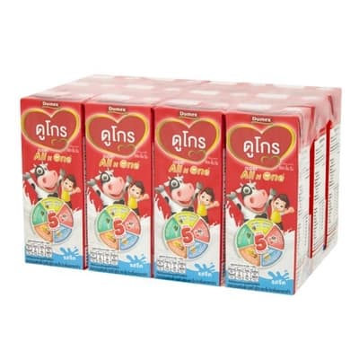Dugro All n One UHT Plain 180ML. Pack 12