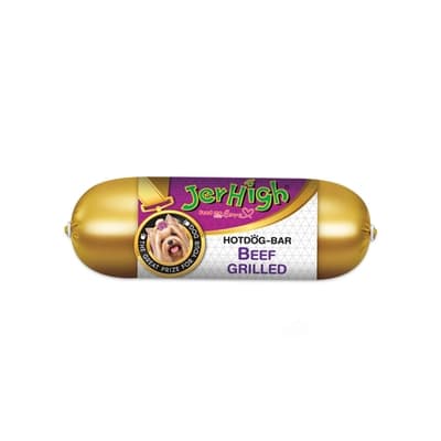 เจอร์ไฮ ฮอทด็อกบาร์รสเนื้อวัวย่าง 150ก.