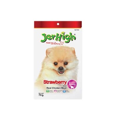 Jerhigh Dog Snack Strawberry 70G.