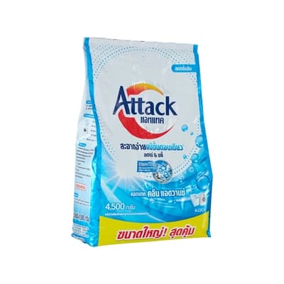 แอทแทค ผลิตภัณฑ์ผงซักฟอกคลีน แอดวานซ์ 4500ก.