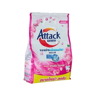 แอทแทค ผลิตภัณฑ์ผงซักฟอกชาร์มมิ่ง โรมานซ์ 4200ก.