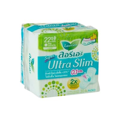 Laurier Sanitary Napkin Super Ultra Slim 22.5CM. 20PCS.