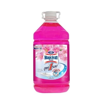 มาจิคลีน ผลิตภัณฑ์ทำความสะอาดพื้นกลิ่นลิลลี่บูเก้สีชมพู 5200มล.