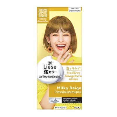 Liese Creamy Bubble Hair Color Foam Milky Beige 104ML.