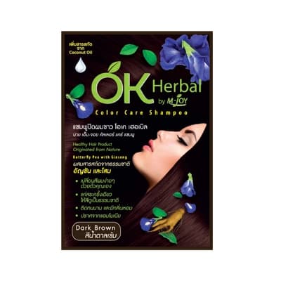 OK Herbal Color Care Shampoo Dark Brown 30ML.