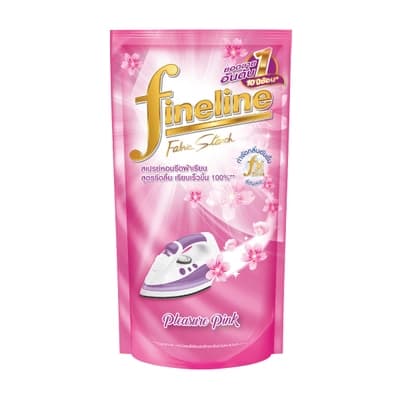 ไฟน์ไลน์ ผลิตภัณฑ์รีดผ้าเรียบสีชมพูถุงเติม 500มล.