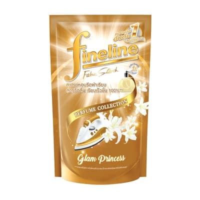 ไฟน์ไลน์ ผลิตภัณฑ์รีดผ้าเรียบสีทองถุงเติม 450มล.
