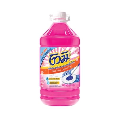 โทมิ ผลิตภัณฑ์ทำความสะอาดพื้น สีชมพู 5200มล.