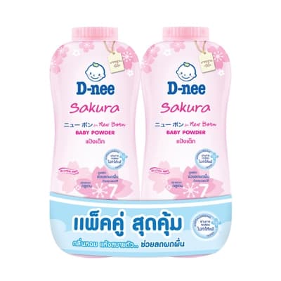 ดีนี่เพียว แป้งเด็กซากุระ 380ก. แพ็ค 2