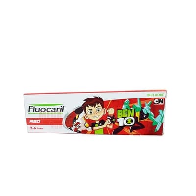 ฟลูโอคารีล Ben10 ยาสีฟันเด็ก 2-6 สตรอเบอรี่ 65ก.