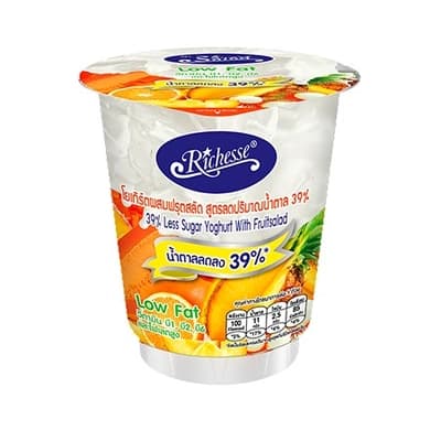Richesse Less Sugar Yoghurt With Fruit Salad 135G.