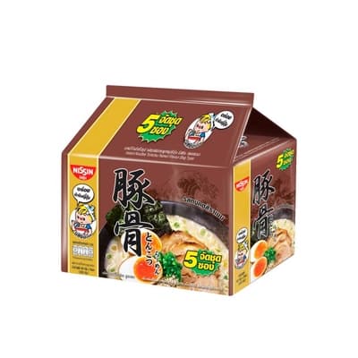 Nissin Instant Noodles Tonkotsu Ramen Flavour 60G. Pack 5