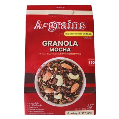 A Grains Granola Mocha 225G.