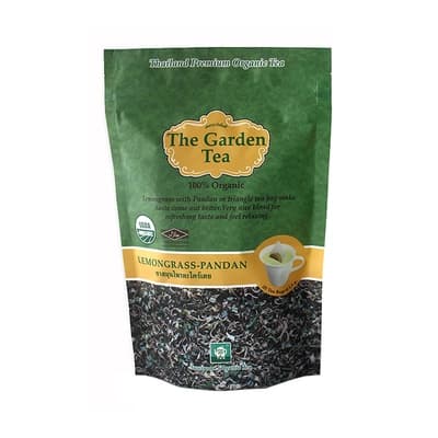 Suwirun The Garden Tea 100% Organic Lemongrass-Pandan 50G.
