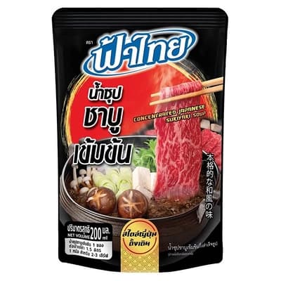 ฟ้าไทย น้ำซุปชาบูเข้มข้นกึ่งสำเร็จ 200มล