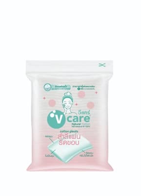 V-Care Cotton Pad Rolled-edge 100sheets