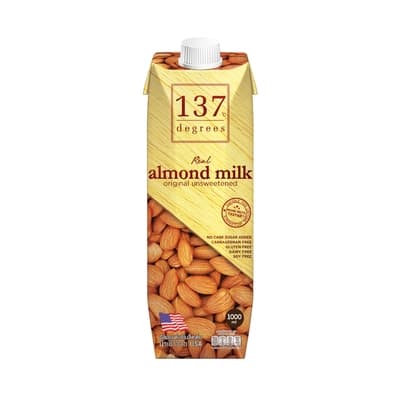 137 Degrees Almond Milk Unsweetened 1000ML.
