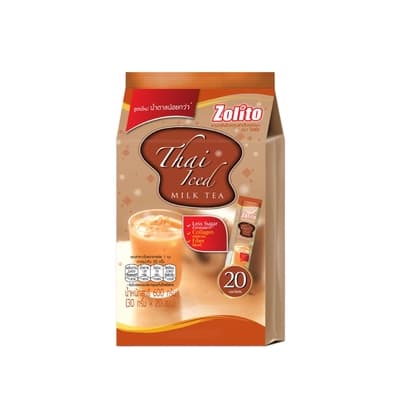 Zolito Ready Mix Thai Iced Milk Tea 30G. Pack 20