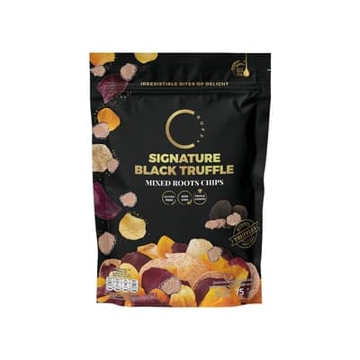 Cruff Mixed Roots Chips Signature Black Truffle 75G.