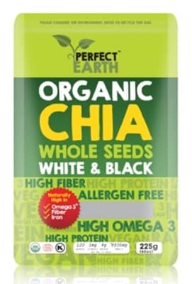 Perfect Earth Organic Chia Seeds 225g.