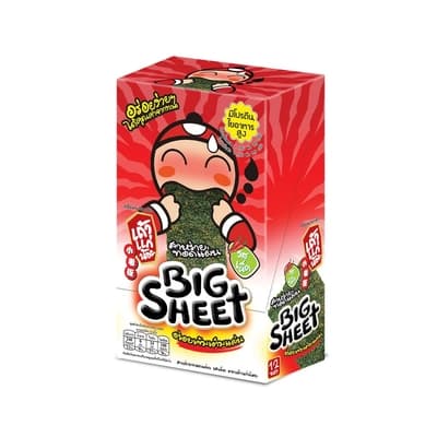 เถ้าแก่น้อย สาหร่ายทอดแผ่นรสเผ็ด 42ก.