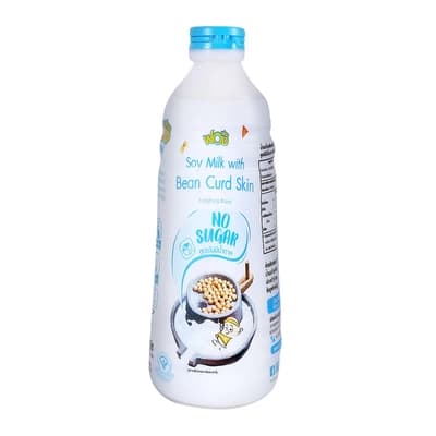 ฟองฟอง น้ำนมถั่วเหลืองผสมฟองเต้าหู้สูตรไม่มีน้ำตาล 1ล.