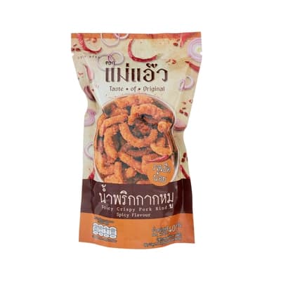 GM แม่แอ้ว น้ำพริกกากหมู รสเผ็ดน้อย 40ก.