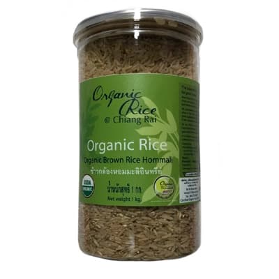 Gourmet Organic Hommali Brown Rice 1KG.