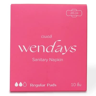 Wendays Regular Pads 24CM. 10PCS.