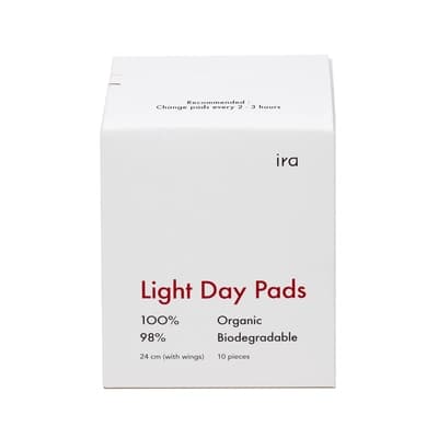 Ira Organic Light Day Pads 10PCS.