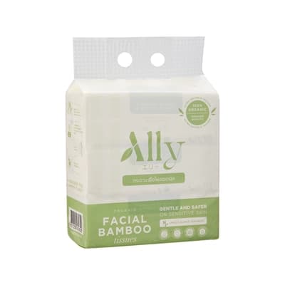 Ally Organic Bamboo Facial Tissues 150sheets Pack 3