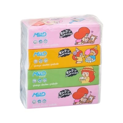 Mild Facial Tissue 130's Pack 4