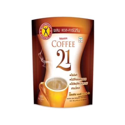เนเจอร์กิฟ คอฟฟี่ทเวนตี้วัน กาแฟผสมแอลคาร์นิทีน 13.5ก. แพ็ค 10