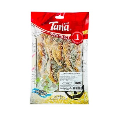 ธนา ปลาข้างเหลืองหวานโรยงา 100ก.