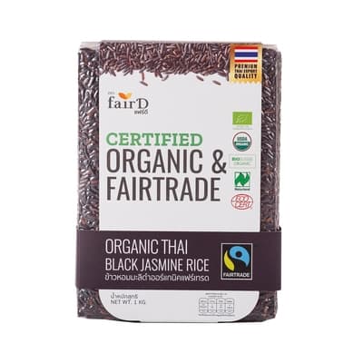 FairD Black Jasmine Rice Organic Fairtrade 1KG.