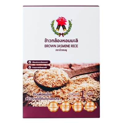 บัวชมพู ข้าวกล้องหอมมะลิ 1กก.