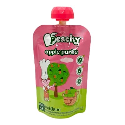 พีชชี่ อาหารเสริมทารกและเด็กเล็ก แอปเปิ้ลบด 100ก.